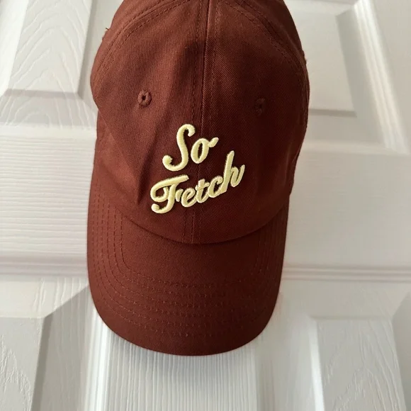 So Fetch! Brown Cap with Embroidered Text - Picture 2 of 6